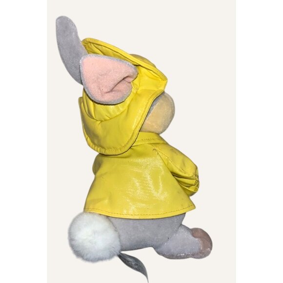 Disney Store Thumper Mini Bean Bag Plush In Yellow Raincoat 8" Collectible - Picture 2 of 7